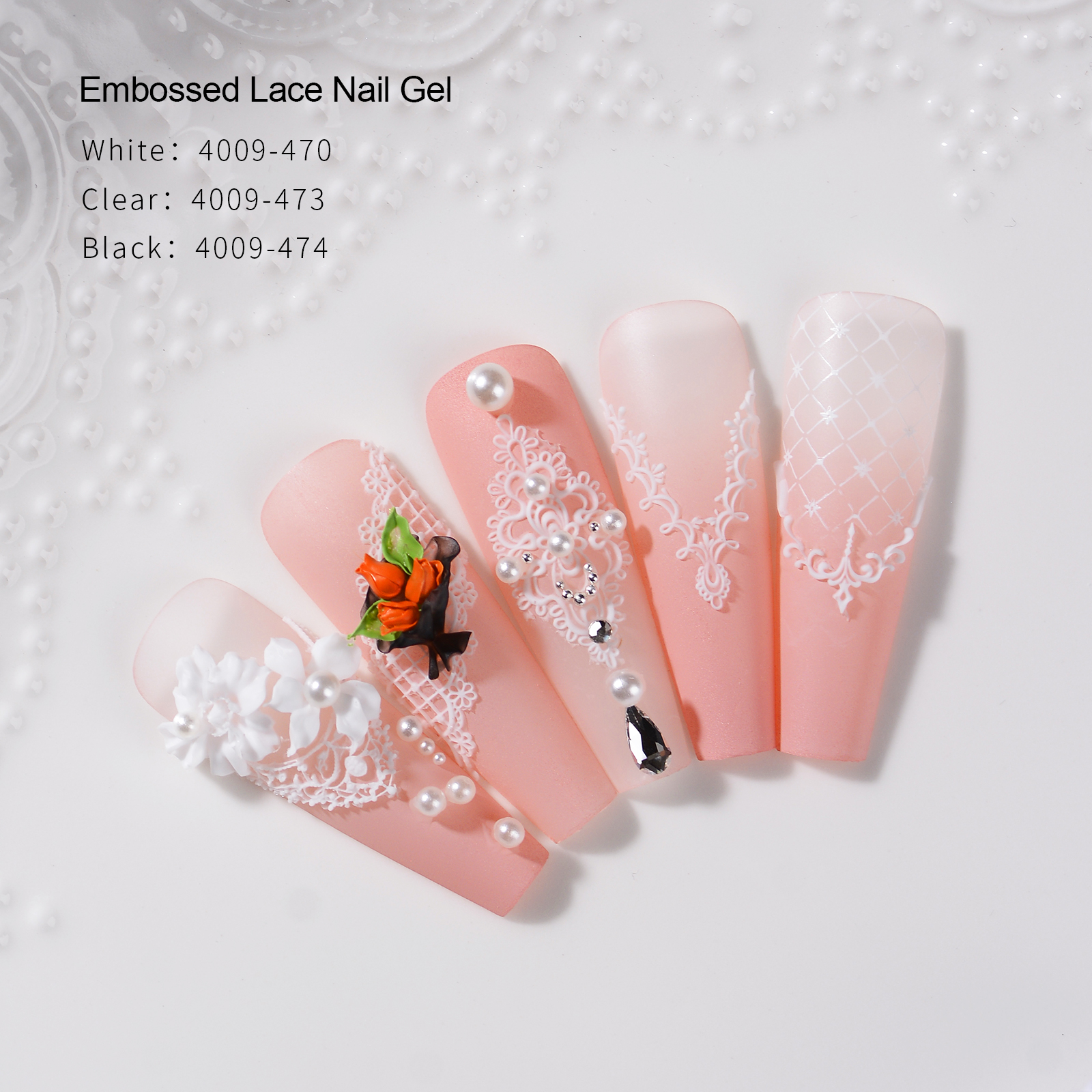 Embossed Lace Nail Gel